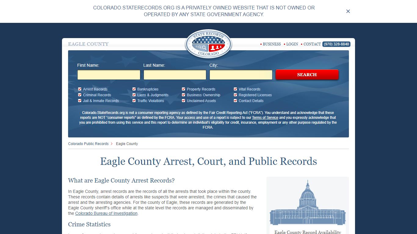 Eagle County Arrest, Court, and Public Records